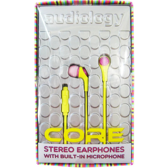 AUDIOLOGY Core Stereo in-Ear Headphones with Built-in Microphone New - Picture 3 of 6